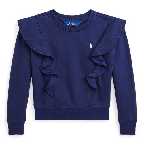 Ralph Lauren Ruffled French Terry Sweatshirt